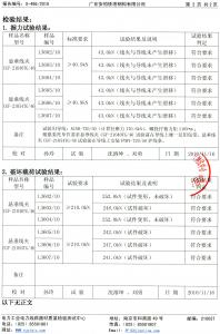 产品检验报告