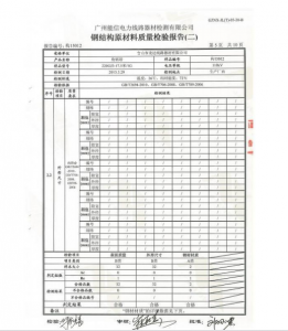 产品检验报告