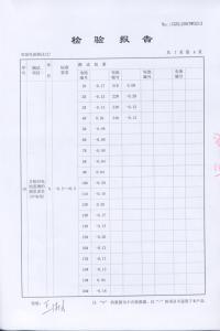 产品检验报告