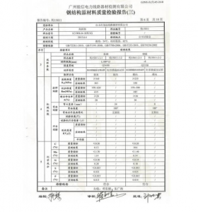 产品检验报告