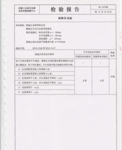产品检验报告