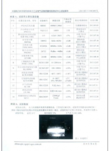 产品检验报告