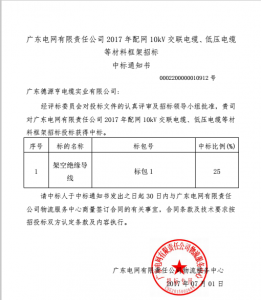 南网中标