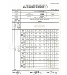 产品检验报告