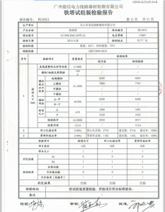 产品检验报告