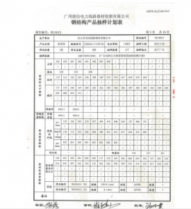 产品检验报告