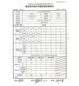 产品检验报告