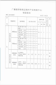 产品检验报告