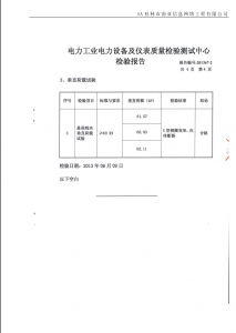 产品检验报告