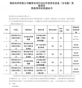 国网入围