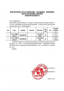 国网入围