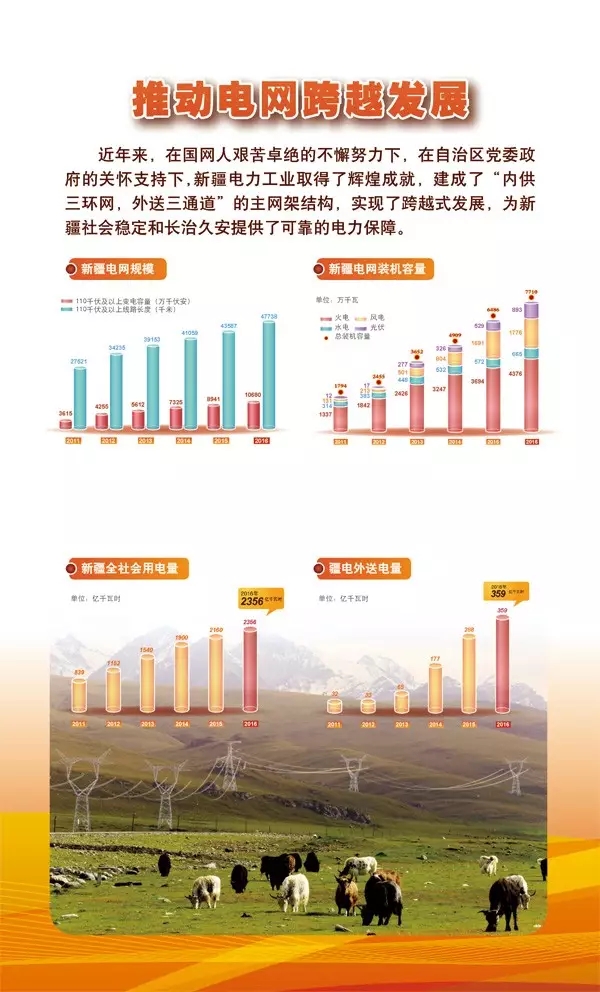 新疆是“一带一路”建设的核心区域、国家重要的能源生产基地及西北边疆的战略屏障，战略地位十分特殊。长期以来，国家电网公司坚决贯彻落实党中央、国务院关于新疆工作的决策部署，在新疆维吾尔自治区党委政府的关心支持下，充分发挥国企“六个力量”重要作用，持续推动新疆经济社会发展，认真履行政治、经济、社会三大责任，举全公司之力全方位加强援疆工作，加快电网建设、促进能源转型、服务民生改善、加强党的建设、夯实维稳基础，为实现新疆社会稳定和长治久安总目标作出了积极贡献