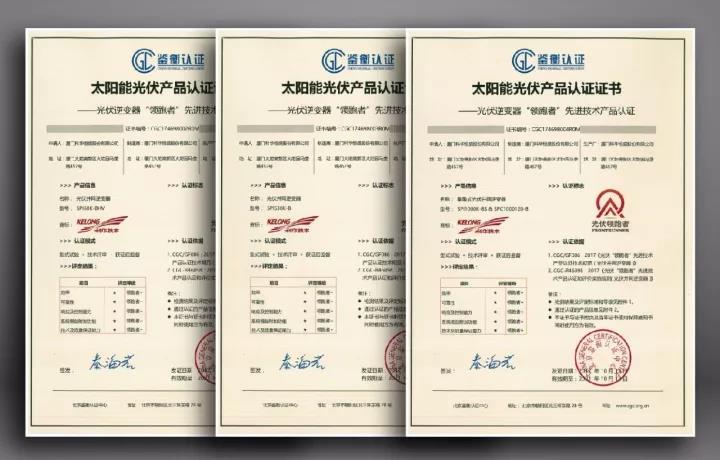 原标题：第三批光伏领跑者工作开启前 三款逆变器喜获“领跑者”先进技术产品认证            根据之前国家能源局发放的指标，2017年的第三批领跑者将有8GW的领跑者项目，占到全年光伏项目总指标的35%!无论对于投资企业还是设备企业，入围领跑者都是企业实力的象征。 作为光伏电站的核心设备，领跑者项目对于逆变器有极其严苛的标准