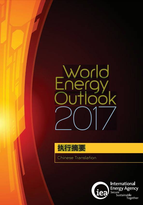 原标题：国际能源署：2017世界能源展望执行摘要            编者按：11月20日上午和国际能源署署长高级顾问杨雷在中国国际经济交流中心开会。会上学习了杨雷先生的《全球能源转型形势》主题报告