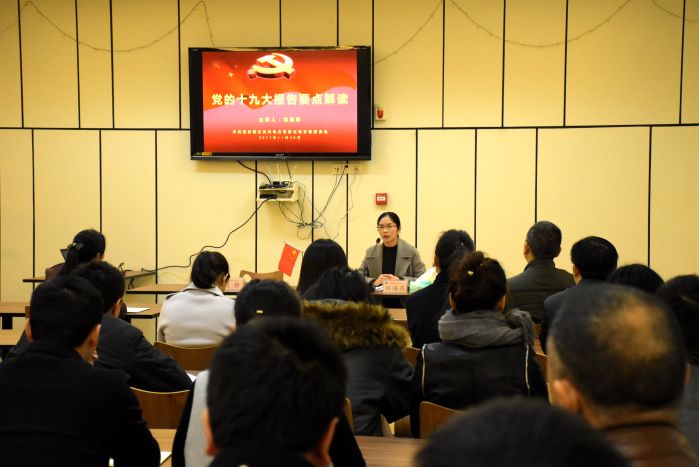      　　     　　摄影：孙朝芳     　　本报讯（孙朝芳、钟梦）11月28日上午，重庆的天空飘着濛濛细雨，十九大党代表、重庆两江新区星系列楼宇党委专职副书记刘海燕走进三峡电能党总支长兴电力党支部，为支部党员干部和全体员工解读党的十九大报告，宣讲党的十九大精神。     　　十九大报告明确提出，要深化国有企业改革，发展混合所有制经济，培育具有全球竞争力的世界一流企业