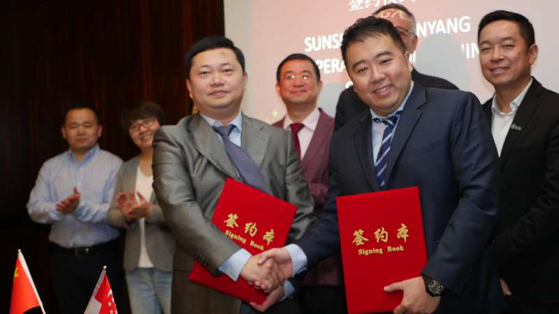 　　12月8日，在新加坡政府相关部门的见证下，新加坡林洋能源科技有限公司与新加坡SUNSEAP集团在狮城新加坡达成合作共识，签订了涉及六大领域5年超过5亿美金的战略合作协议。 　　11月8日，备受瞩目的《全球新能源光伏技术创新论坛》成功召开，林洋集团总裁、林洋能源董事长陆永华表示：“林洋集团要依托于先进的智能配用电产品及分布式光伏电站成功经验，围绕一带一路坚持走出去策略，侧重在亚、非、拉等区域国家开展好各类绿色能源业务”