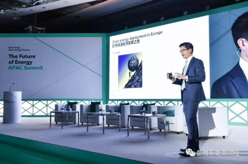原标题：BNEF：2017年欧洲拍卖的可再生能源总装机量达28GW            2017彭博未来能源亚太峰会期间，彭博新能源财经全球研究主管Albert Cheung进行了