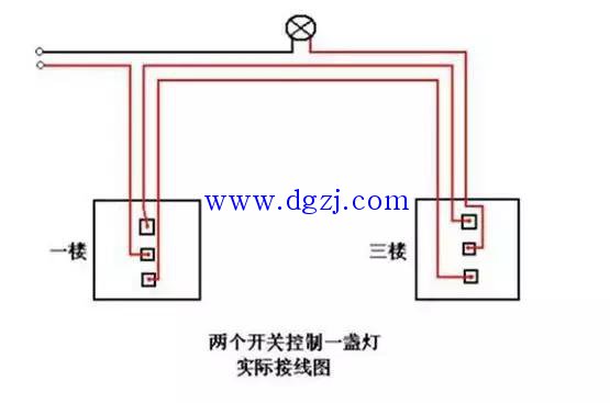
        	双联双控开关怎么接线?双联双控开关接线图解 
什么是双联双控开关呢？其实很简单，就是指在一个面板上，通过两个按钮来控制两个用电设备，就是两个开关控制这两条电路。 
一般的双控开关会用在家中走廊的两头，或者楼梯的上下层；以及卧室的门口和床头的两侧