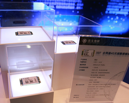 　　1月8日下午，北斗物联全球发布会暨2018物联网发展大会在重庆举行。会上，北斗七星(重庆)物联网技术有限公司(下称“北斗物联网公司”)对外发布了全球首批三款北斗物联网无线数据模块——全网通智能LTE Cat.4模块S809、全网通4G无线数据物联网模块X97、NB-IOT无线数据模块X96