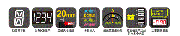 
                
	[新品发布]奥托尼克斯经济型多功能数字电压电流表MX4W，针对市场上主要流通的电压电流表，基本都为单独测量AC电压、DC电压、AC电流、DC电流的现状，我们开发了可同时测量AC+DC电压或AC+DC电流的MX4W系列电压电流表。这款MX4W厚度仅24mm，且包含控制输出，功能性强大 