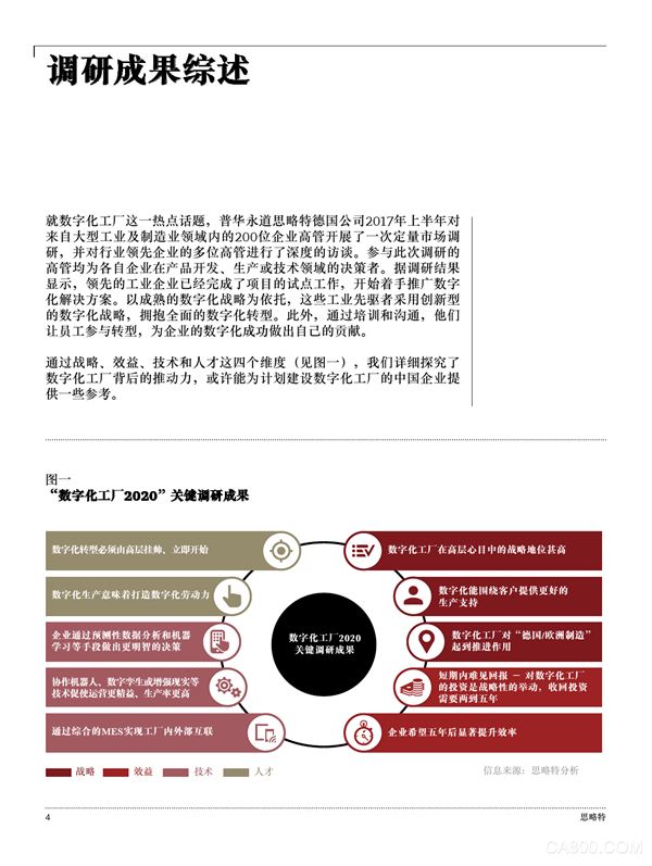
                    
	数字化让制造型企业从根本上改头换面。随着企业对各类创新技术的采用以及对不同资质人才的聘用，新型的数字化工厂正悄然引领制造业的转型，并推动着制造业的中心迈向高度定制化的产品和系统