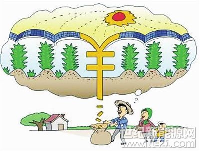 

4月中旬，草长莺飞，春和景明，海门大地一派生机勃勃景象。在余东镇乡下走一走，不时能看到一排排太阳能光伏发电板被整齐地安置在农户屋顶上