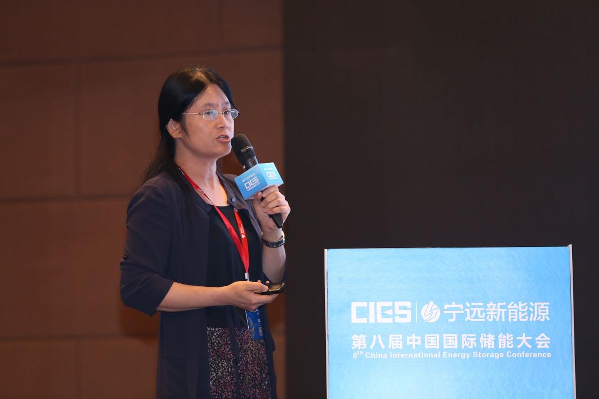 
	中国储能网讯：5月19日至21日，“第八届中国国际储能大会”在深圳隆重召开， 来自中国、美国、德国、英国、加拿大、西班牙、日本、韩国、澳大利亚等国和地区1500余位政府机构、科研院所、行业组织、电力公司、新能源项目单位、系统集成商等代表出席本次大会。


	中国电力科学研究院技术战略研究中心副主任张东霞在“能源互联网与多能互补专场”，发表了题为“能源互联网标准化”的精彩演讲