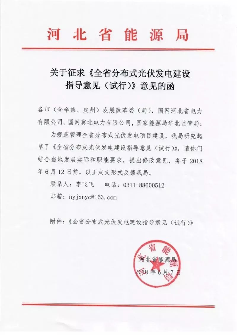 近日，河北能源局印發(fā)了《全省分布式光伏發(fā)電建設(shè)指導意見（試行）》意見的函，意見指出，到2020年，力爭全省新增分布式光伏發(fā)電規(guī)模200萬千瓦，累計達到400萬千瓦。財經(jīng)日歷資訊快遞貴金屬模擬交易貴金屬專家直播室金投網(wǎng)貴金屬行情軟件