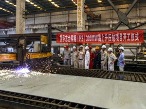 
	
                    
	【电缆网讯】6月14日，振华重工承建的国华东台海上升压站在海工平台事业部开工点火。该项目是国华(江苏)风电有限公司首个海上升压站项目