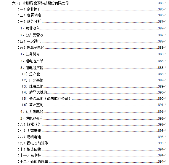 原标题：1000多家锂电池产业链企业-鹏辉能源：动力软包电池单体能量密度达到230Wh/Kg            车研咨询公布的《2018-2025年中国电动汽车锂电池市场发展趋势与投资前景预测报告（2018版）》、《2018年250家动力锂离子电池企业经营分析报告（2018版）》，统计了锂电池市场420家企业（若子公司单独计算，有约650家企业，涵盖3C、动力、储能锂电池），其中深沪港上市公司62家，新三板上市公司36家，投资锂电池汽车制造企业有22家，其他非上市公司有300家。  广州鹏辉能源科技股