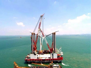 
	
                    
	【电缆网讯】7月7日，中铁大桥局福清兴化湾海上风电场一期项目最后一台风机完成安装。自此，该项目14台风机全部安装完成，下一步将进行风机调试