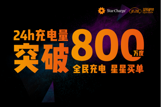 　　對于中國新能源汽車的車主來說，8月28日從今以后將是一個特殊的日子——24小時800萬度充電量！這是單個充電運營服務(wù)商星星充電828低碳節(jié)單日交出的答卷，也是行業(yè)單日充電新紀錄！圖注：828當天車主排隊充電　　單個平臺單日充電800萬度，這是什么概念？近乎上海市整個7月份公共樁充電量總和、相當于目前全國前四名樁企（國企+民營）單日充電量總和、相當于今年星星充電日均充電量的三倍！　　充電量紀錄是怎樣煉成的？　　過硬品質(zhì)奠定產(chǎn)品實力　　40,000多根充電樁24小時高強度充電沒有一起設(shè)備故障？是的，828
