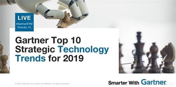 
                      10月14日至18日，分析师在Gartner Symposium/ITxpo 2018大会探讨了在2019年企业与组织需要探索的十大战略技术趋势（Gartner Top 10 Strategic Technology Trends 2019）。
  

	  

  
  Gartner将战略性技术趋势定义为具有巨大破坏性潜力的战略技术趋势，该战略已开始从新兴的突破，进一